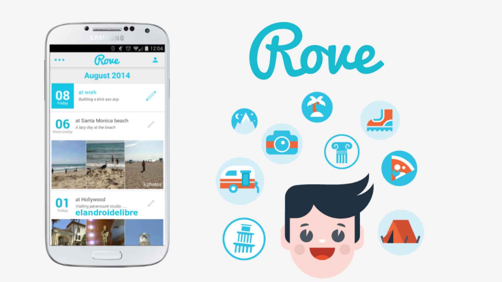 Rove llega a Android, crea tu diario personal casi sin esfuerzo