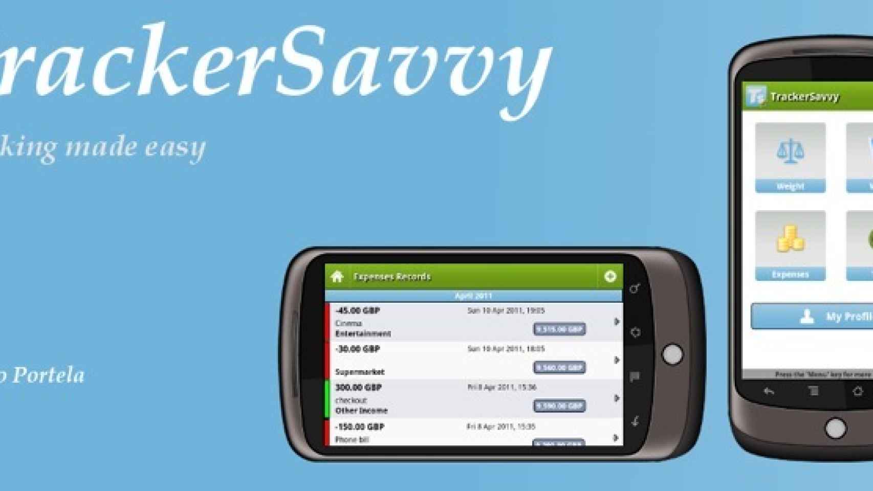Gestiona el control financiero, de tu salud y productividad con TrackerSavvy para Android