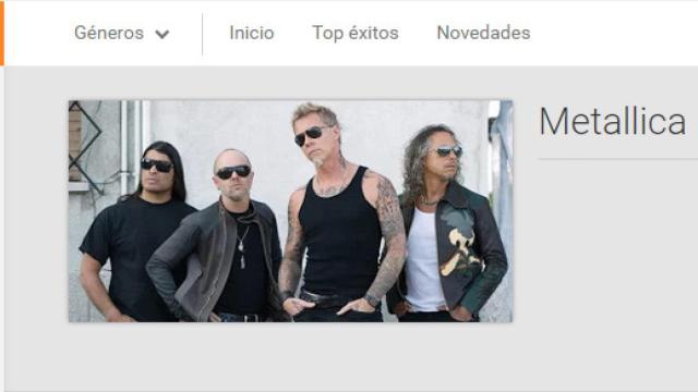 La discografía de Metallica llega por fin a Google Play Music