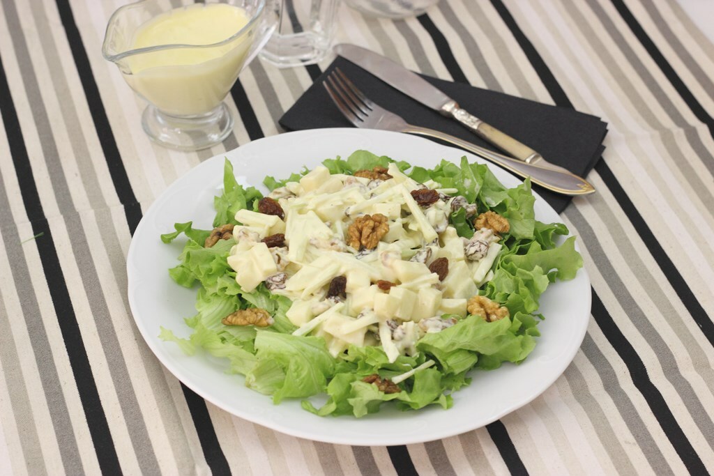 Ensalada Waldorf de pera