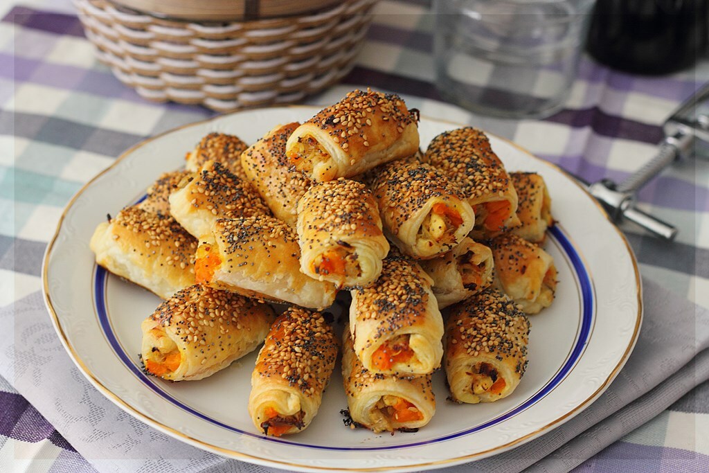 Hojaldritos de pollo y zanahoria