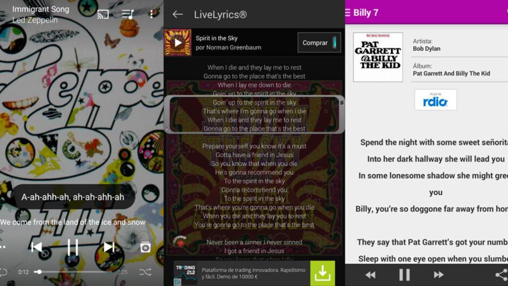 Las mejores aplicaciones para seguir la letra de las canciones en Android