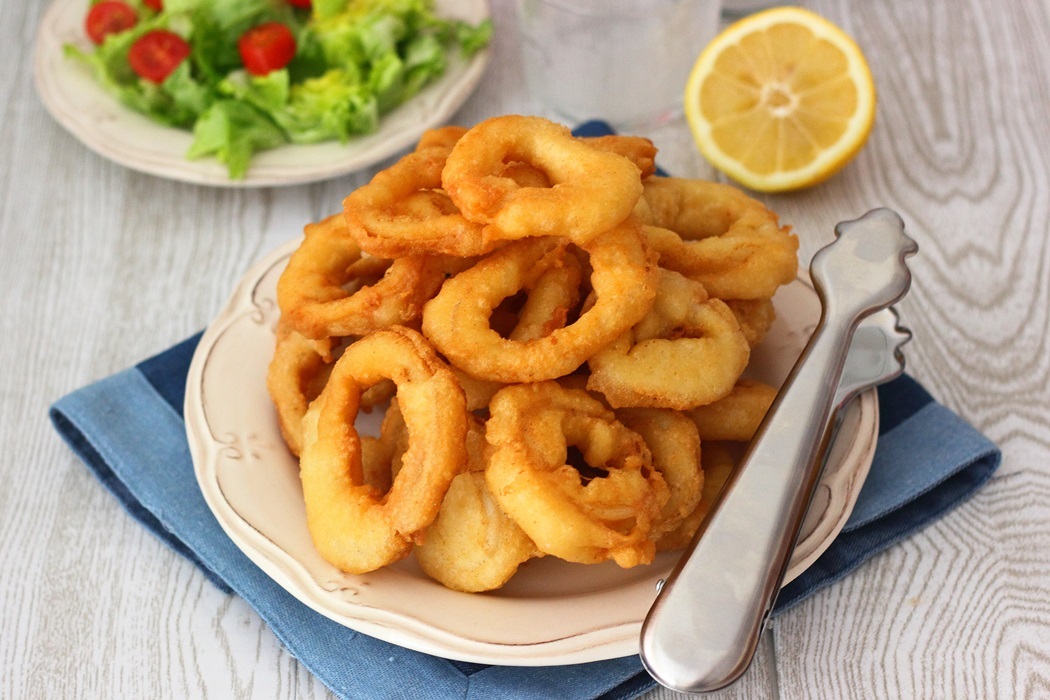 Calamares a la romana sin huevo