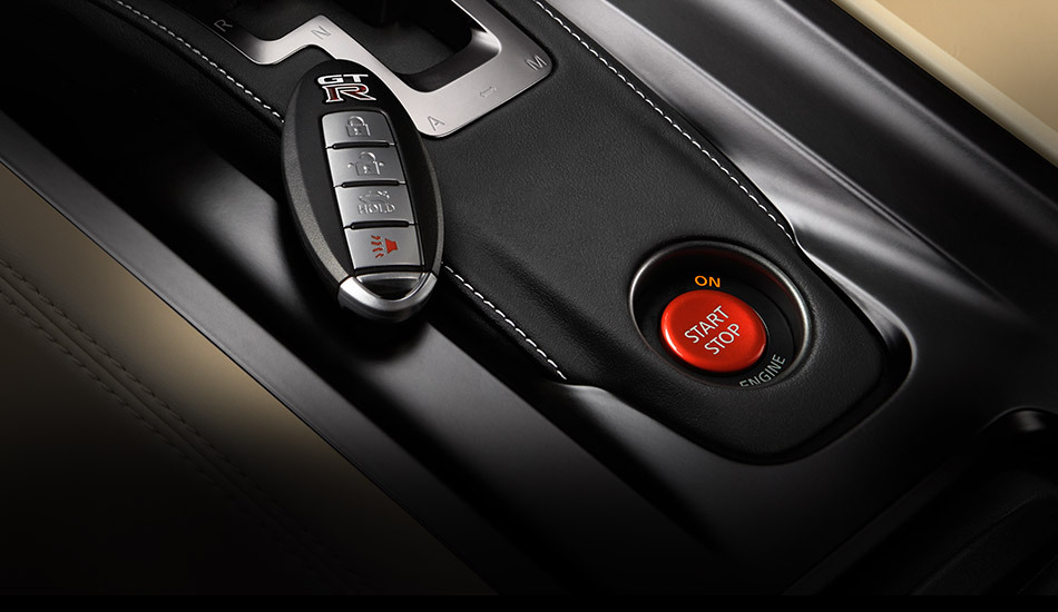 2016-nissan-gtr-sports-car-intelligent-key-start-up-button