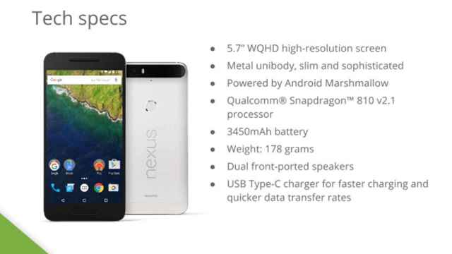 Todos los detalles del Huawei Nexus 6P, filtrado al completo