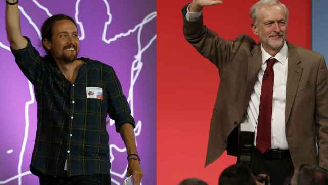 Montaje del líder de Podemos, Pablo Iglesias, y el líder del Partido Laborista británico, Jeremy Corbyn.
