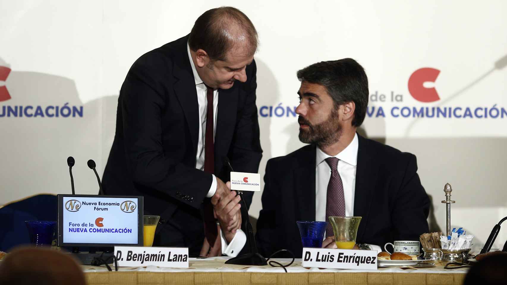 Benjamín Lana y Luis Enríquez, consejero delegado de Vocento.