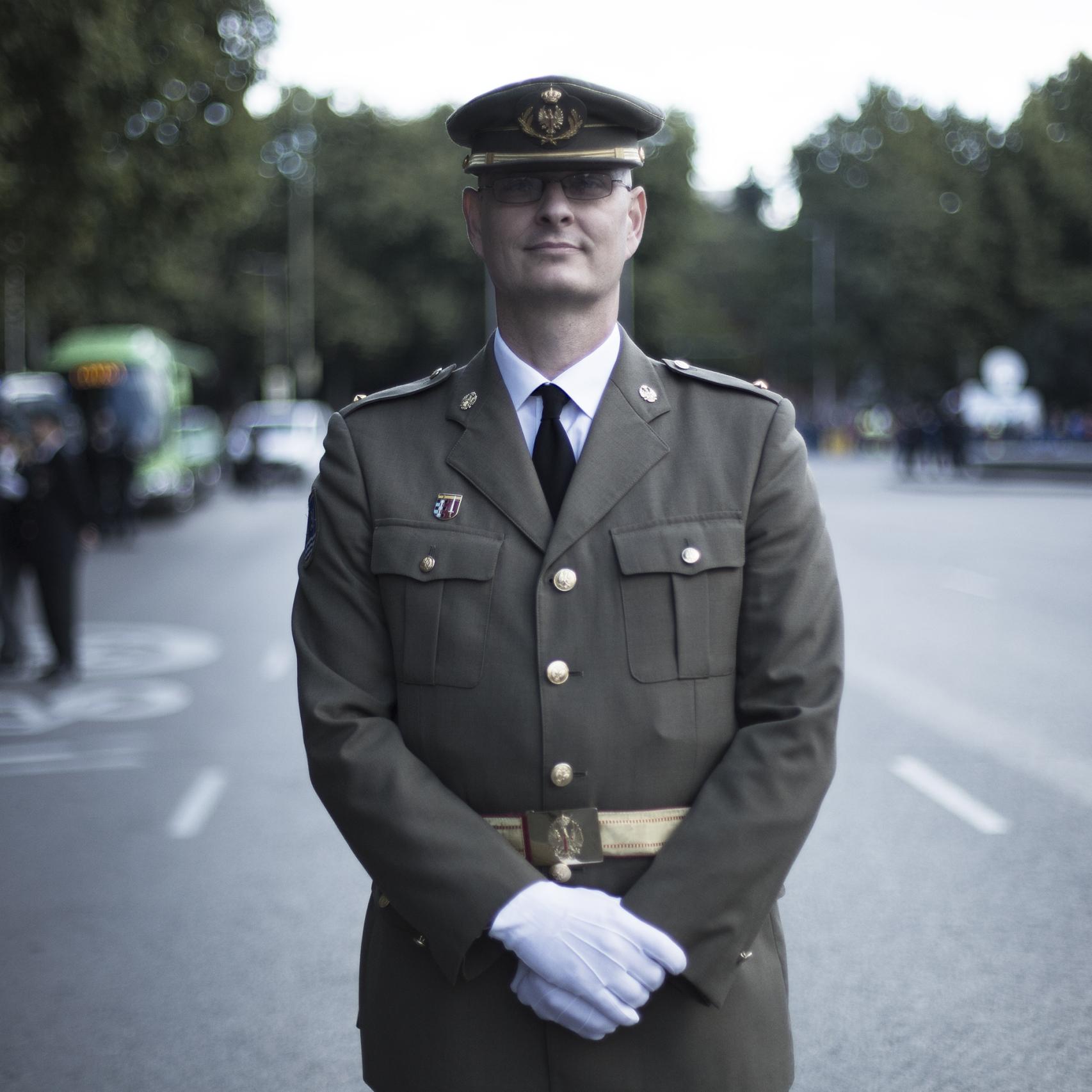 Manuel Flores, reservista del Ejército.