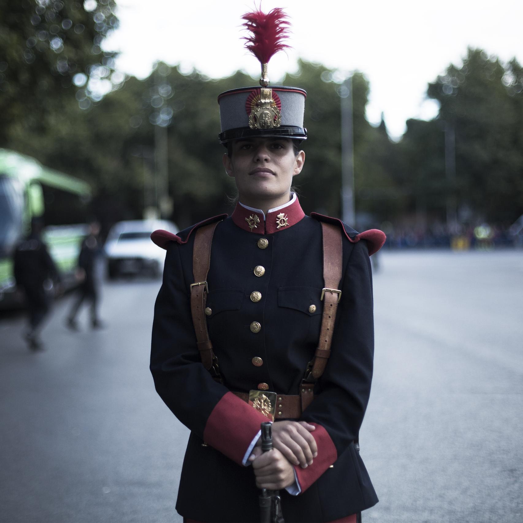 Cristina García, del regimiento de Infantería Inmemorial del Rey nº1.