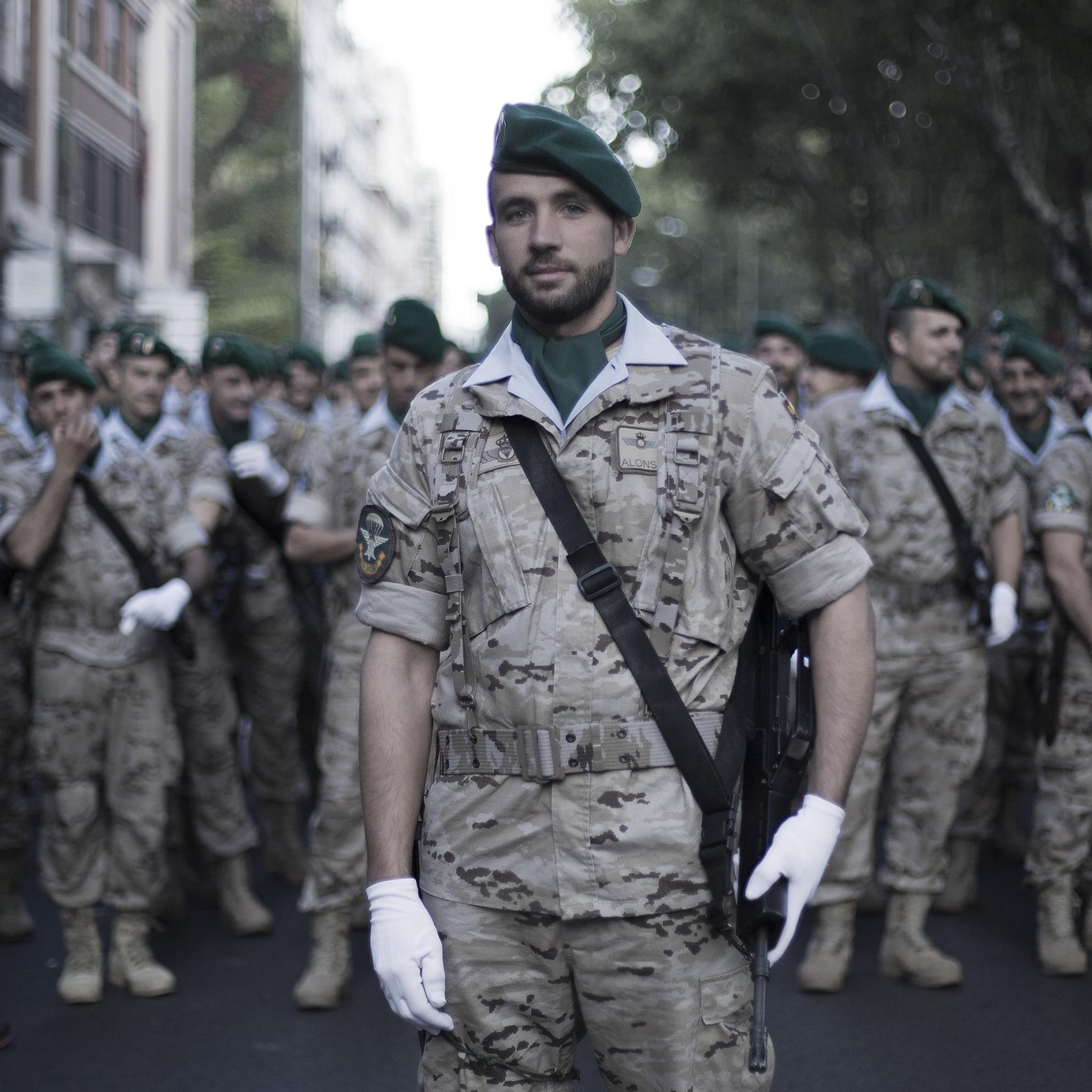 Marcos Alonso, cabo de la Brigada de Zapadores Paracaidistas.