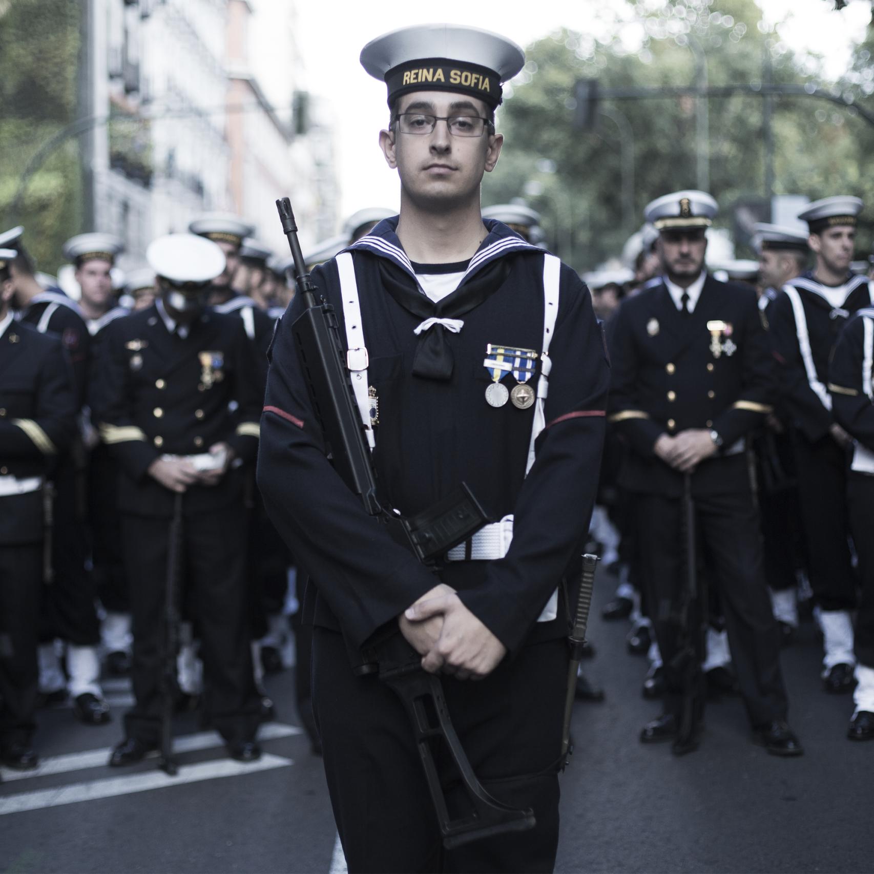 Víctor Lallana, marinero de la Flota de la Armada.