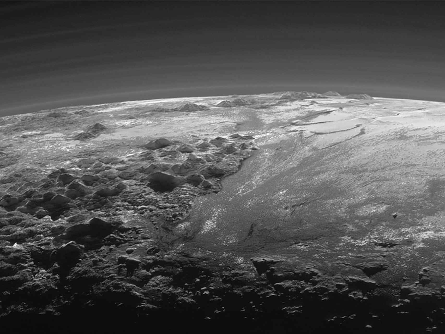 Una de las imágenes de Plutón obtenidas por la misión New Horizons