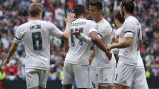 Cristiano Ronaldo celebra el gol contra el Levante. / Reuters