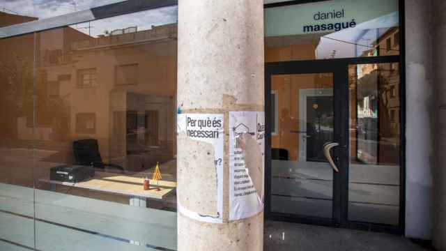 La oficina electoral del exalcalde Masagué.