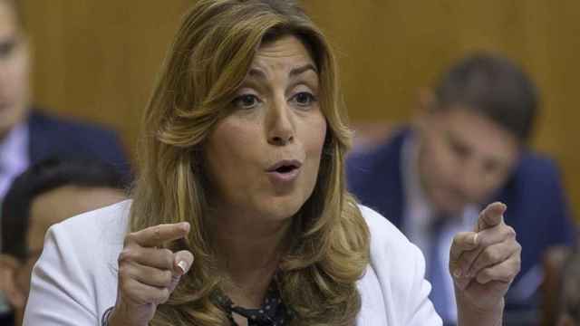Susana Díaz en un pleno del Parlamento andaluz.