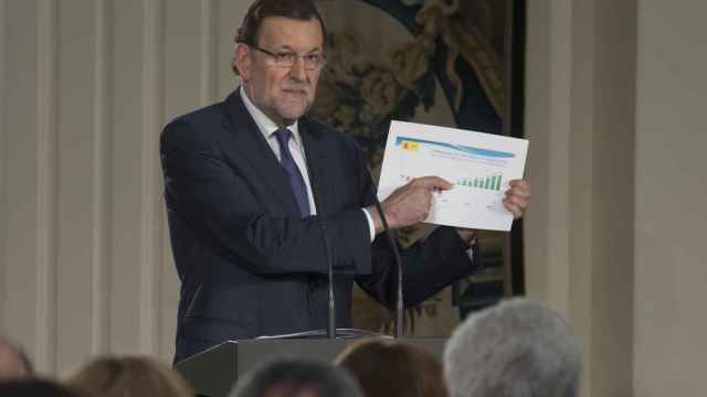 Mariano Rajoy durante el balance del curso político el pasado mes de julio