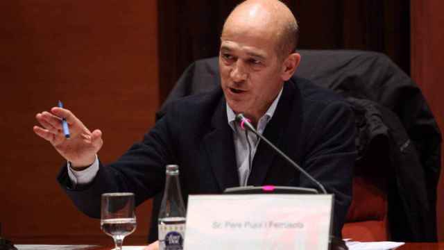 Pere Pujol Ferrusola durante su comparecencia en la comisión de investigación del fraude fiscal del Parlament.