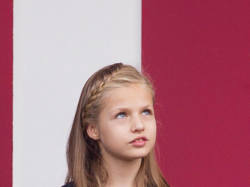 La princesa de Asturias, en el desfile del 12 de octubre