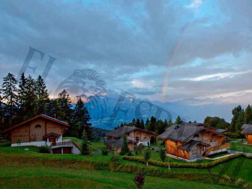 Amanecer en el dúplex del rey Juan Carlos y Corinna en los Alpes suizos.
