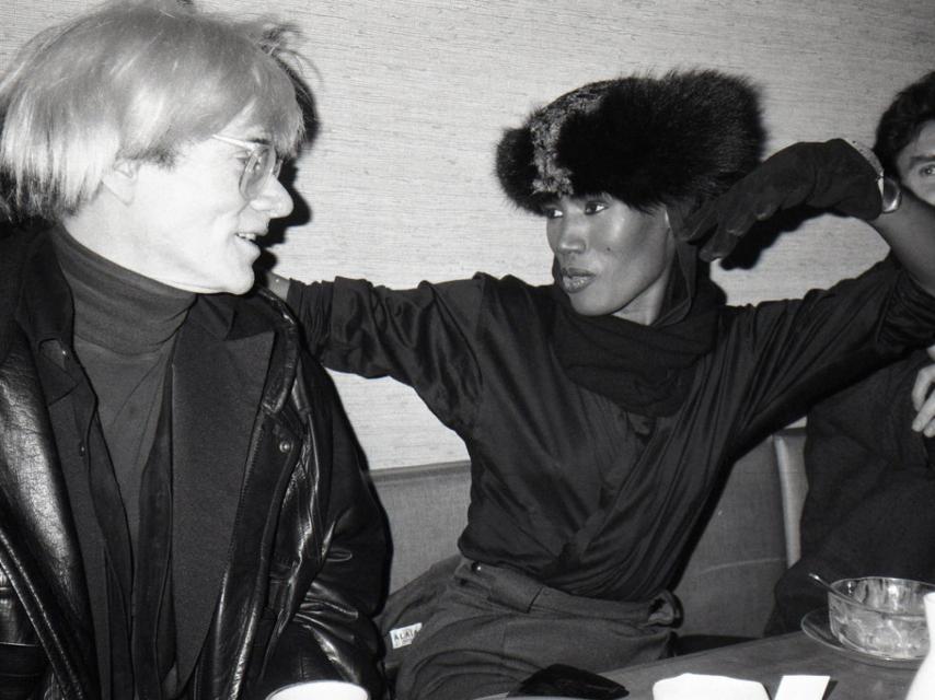 Andy Warhol y Grace Jones.