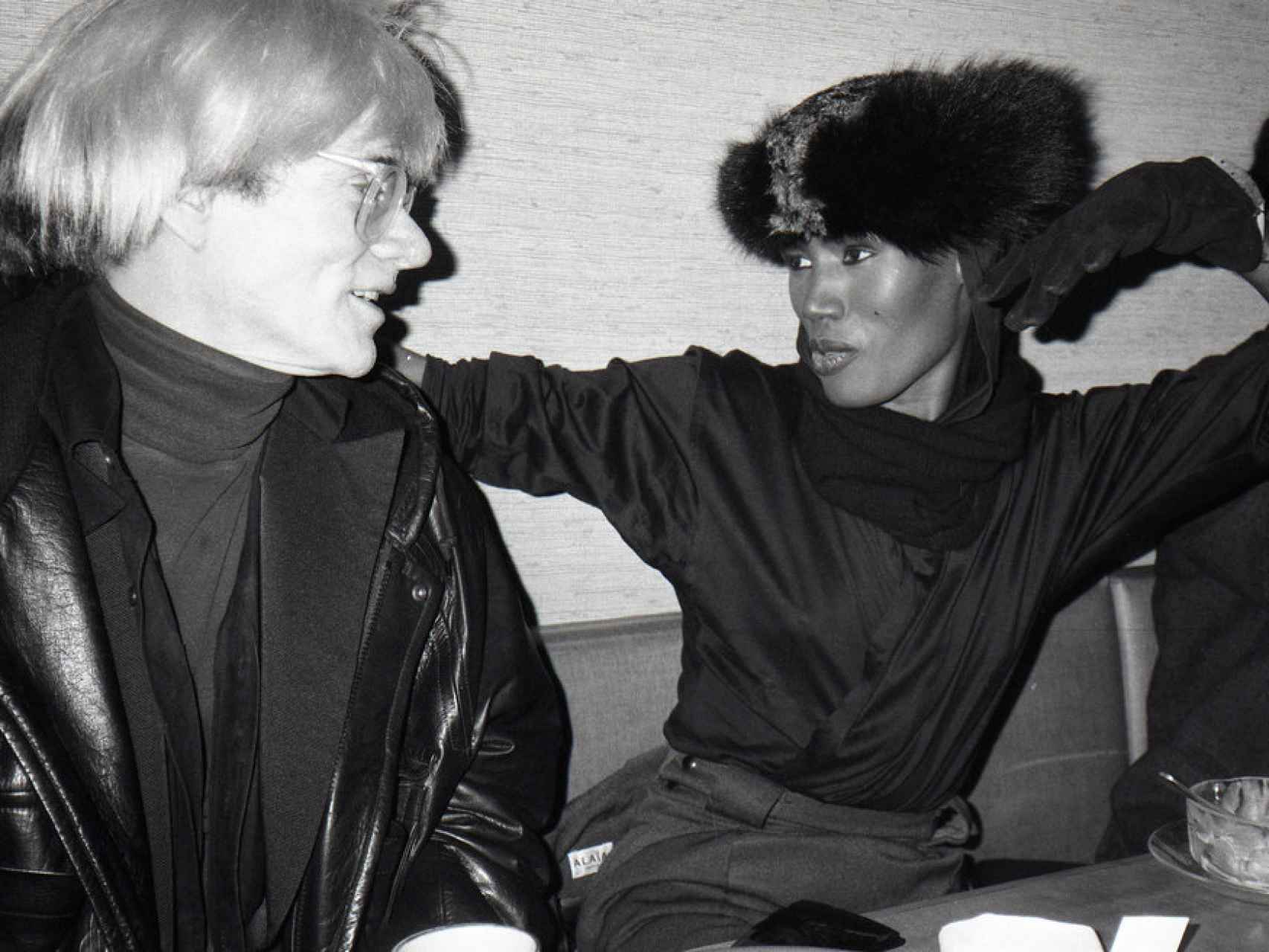 Andy Warhol y Grace Jones.