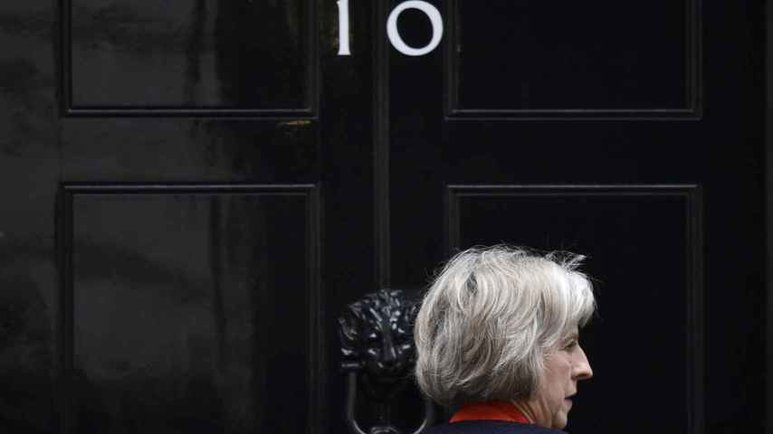 Theresa May en Downing Street