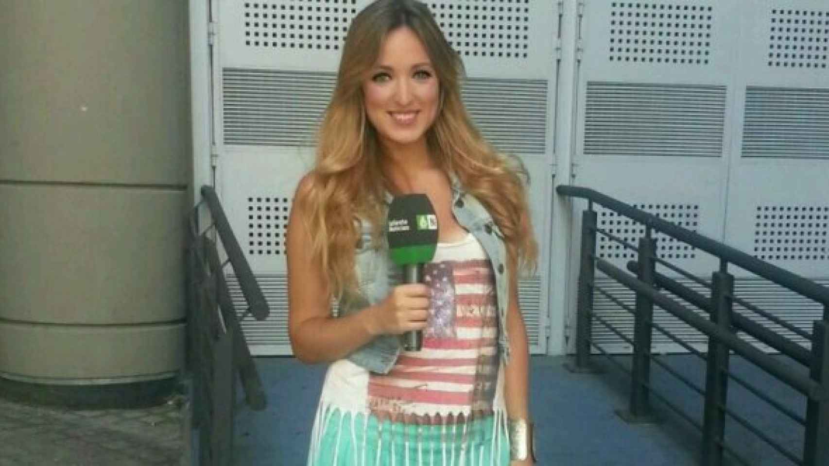 Marta Riesco, la reportera, con quién se rumoreo tuvo un 'affair' el año pasado.