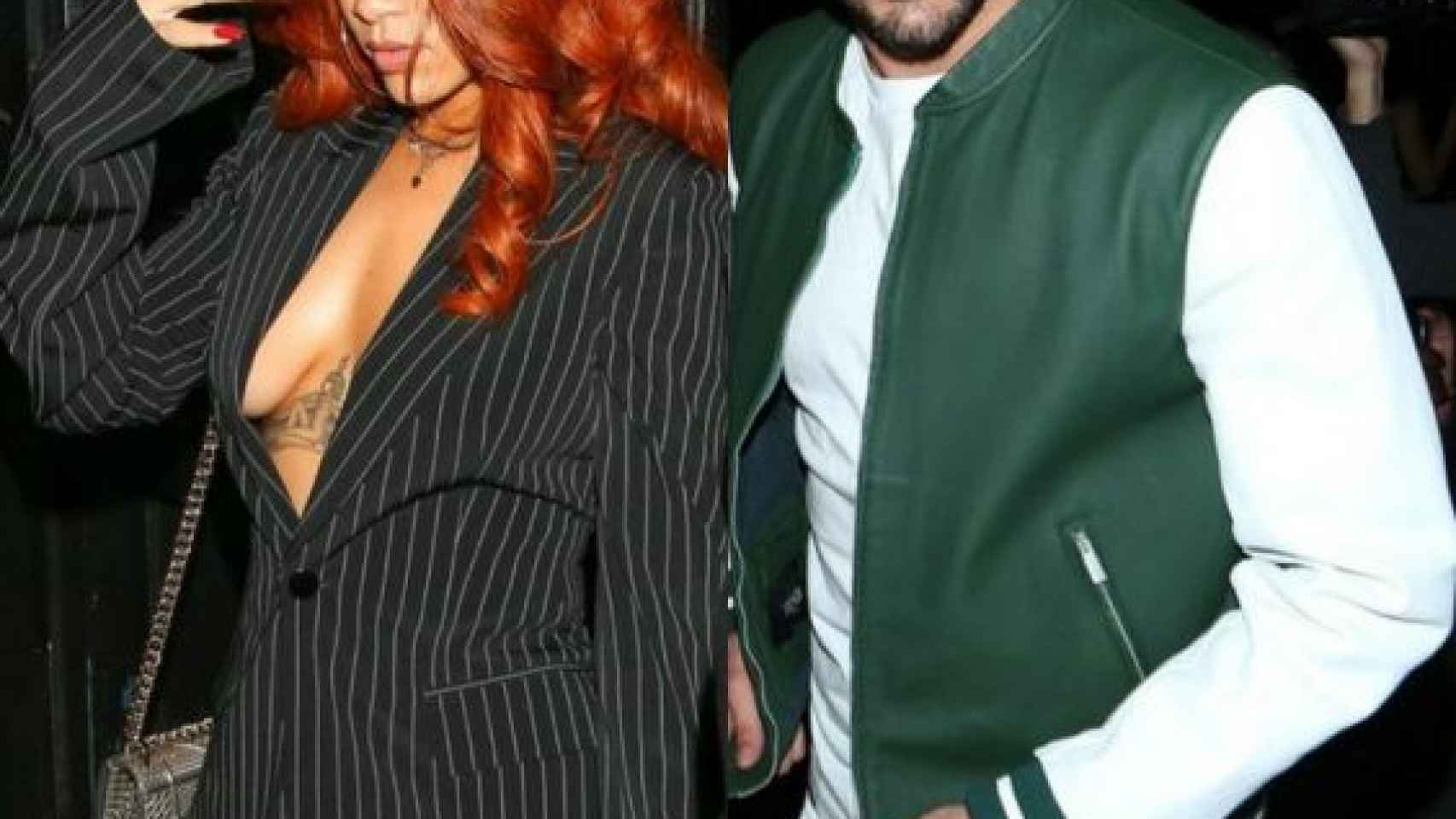 Benzema y Rihanna en Nueva York en febrero de 2015