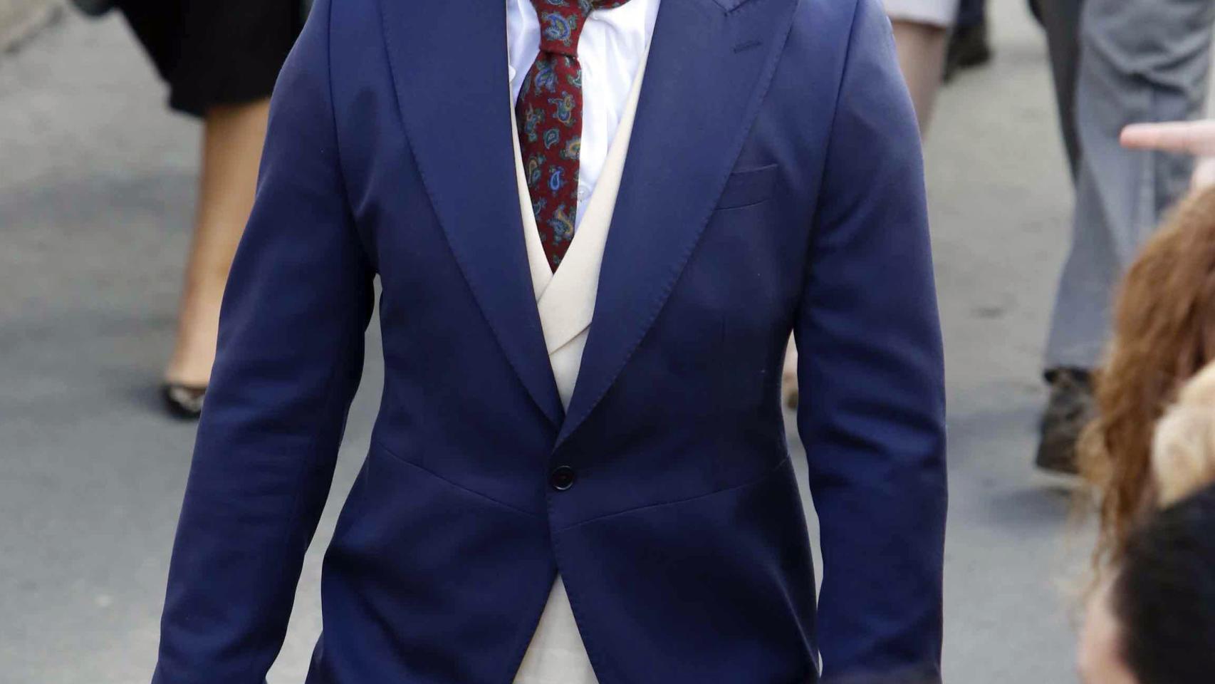 Julio Benítez, El Cordobés, con chaqué azul pavo