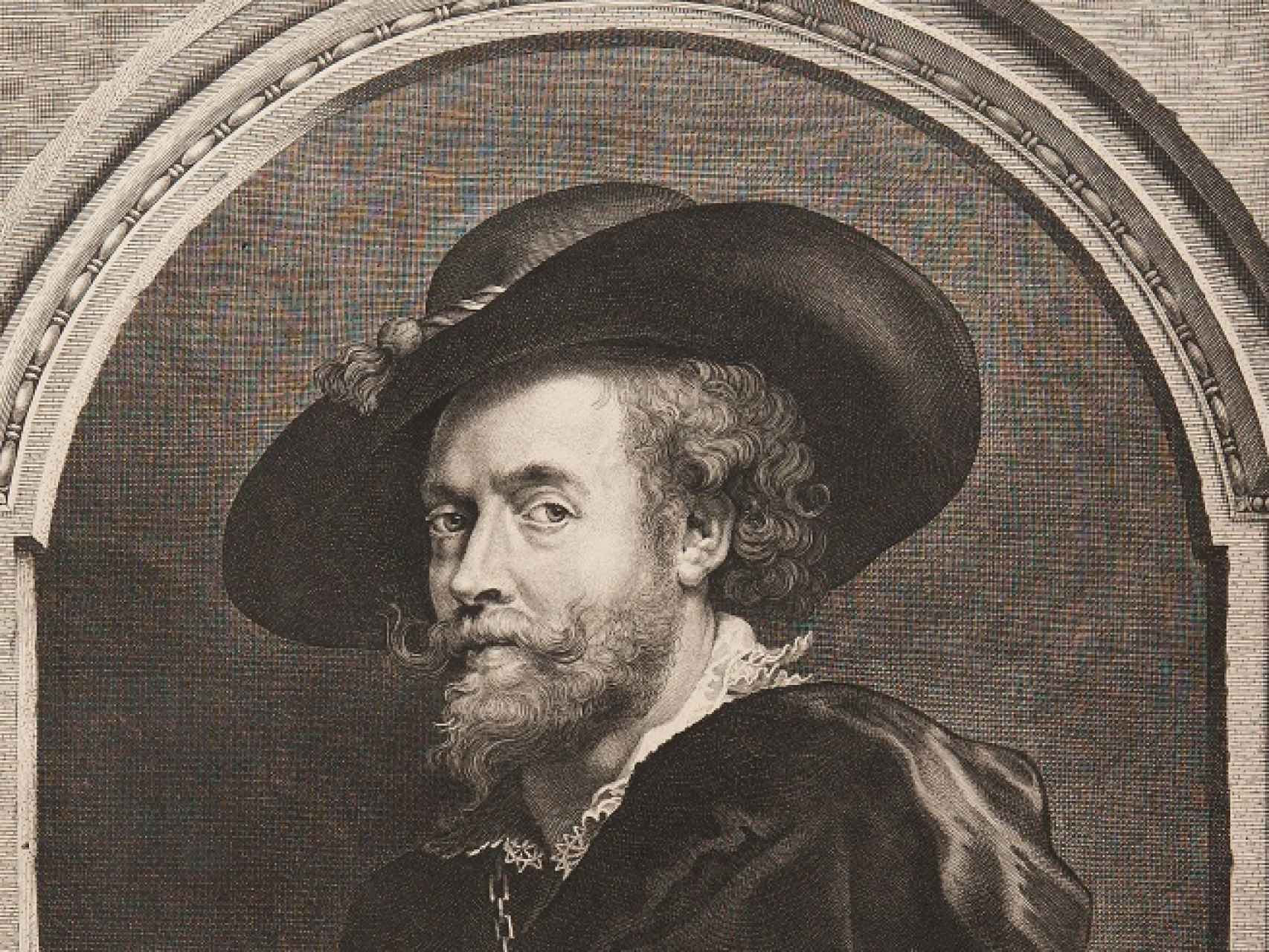 Retrato de Rubens de Paulus Pontius.