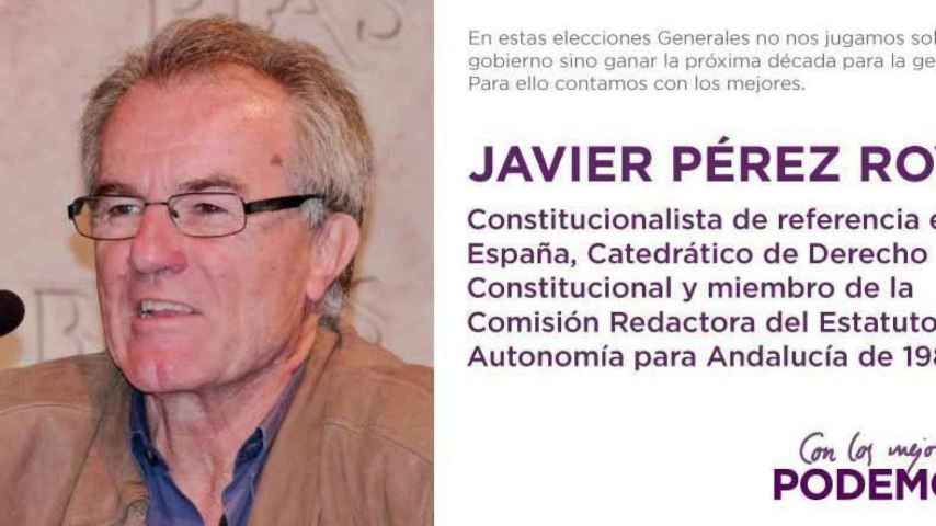 Imagen distribuida por Podemos para anunciar el fichaje de Royo