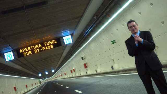Alberto Ruiz Gallardón inaugura un túnel de la M30.