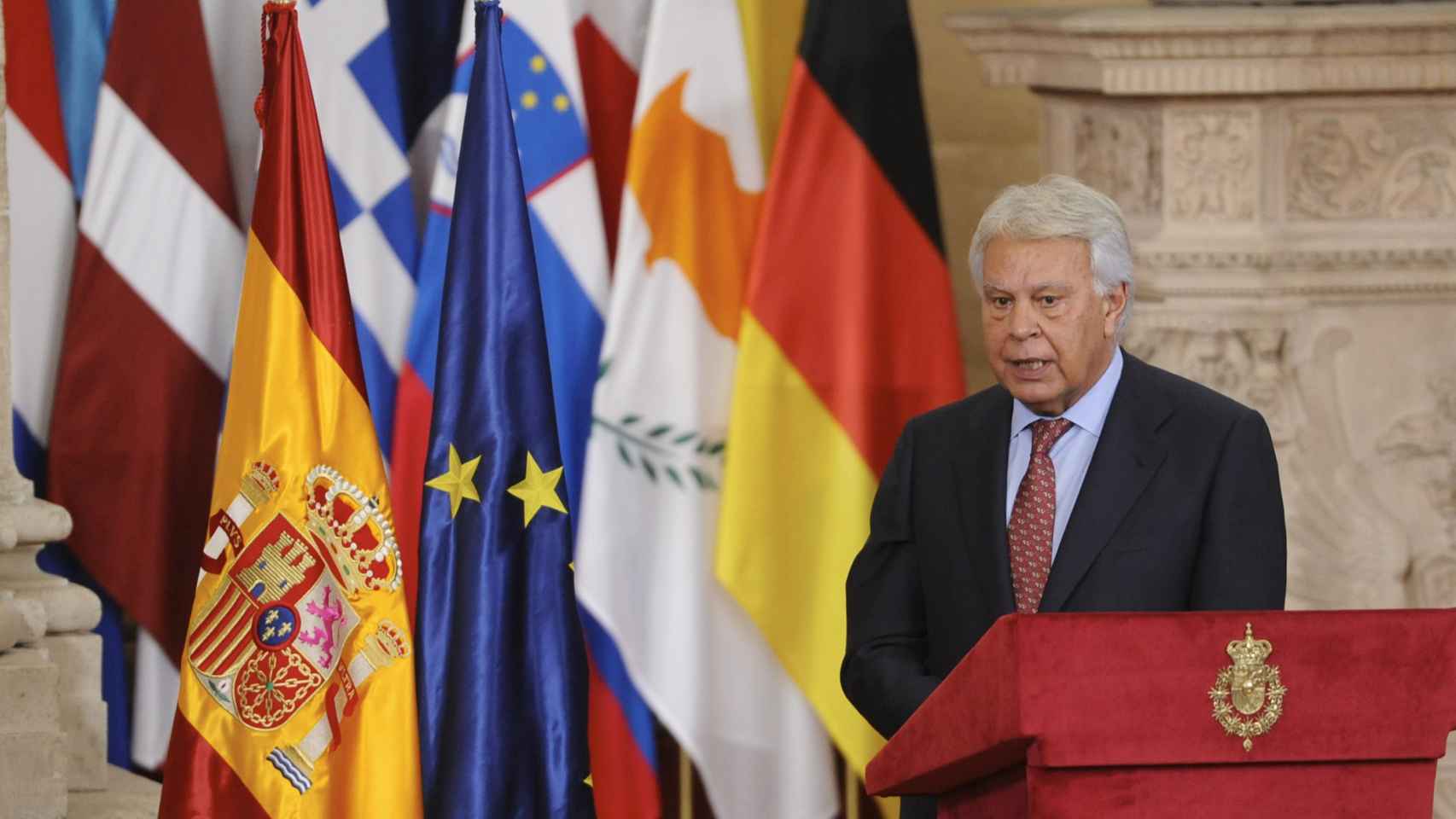 Felipe González en el 30ª aniversario de la entrada de España en la UE.