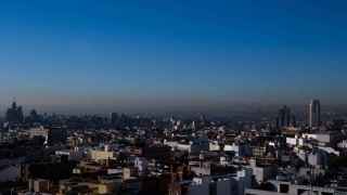 Vista de Madrid este viernes, segundo día en el que permanecía activo el protocolo por contaminación