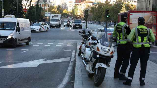 Agentes de Policía Municipal este viernes en Madrid