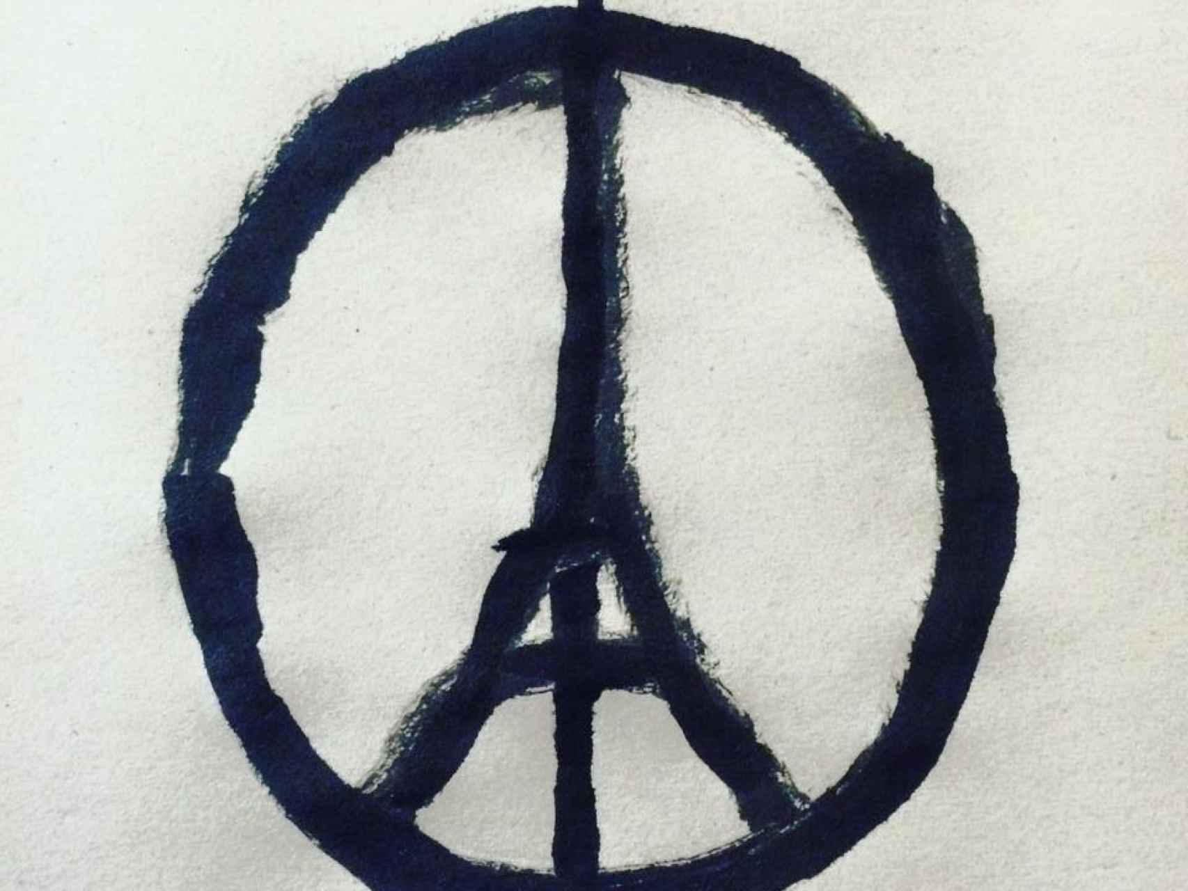Paz, amor y Eiffel: así creó Jean Jullien el símbolo para París