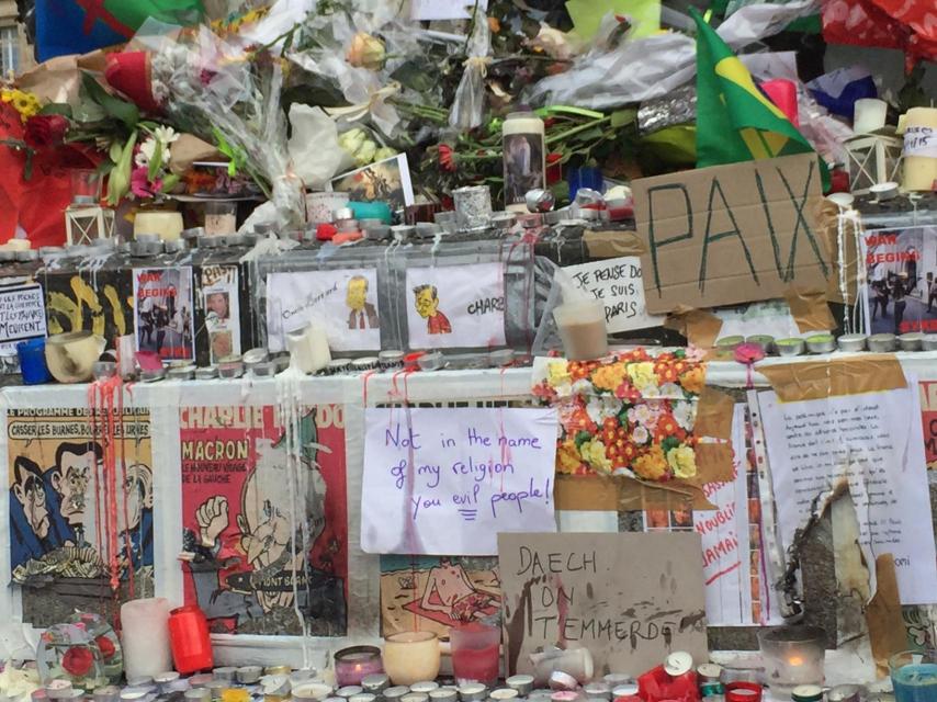 El cartel sobre el islam.