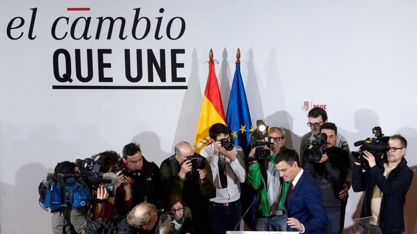 Pedro Sánchez, tras la última reunión con sus barones.