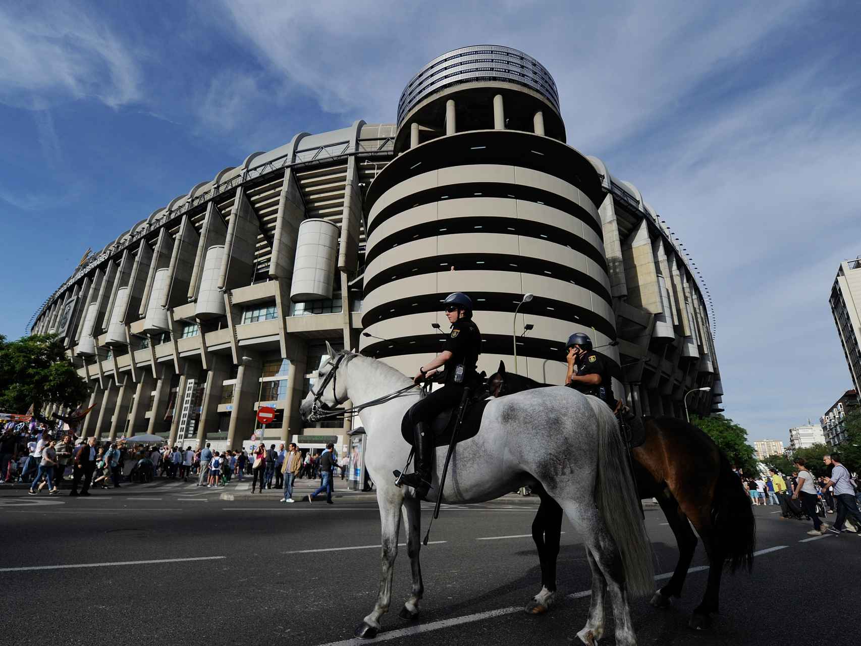 Aledaños del Santiago Bernabéu.
