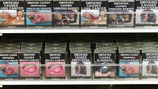 Cajetillas de cigarrillos sin marca australianas