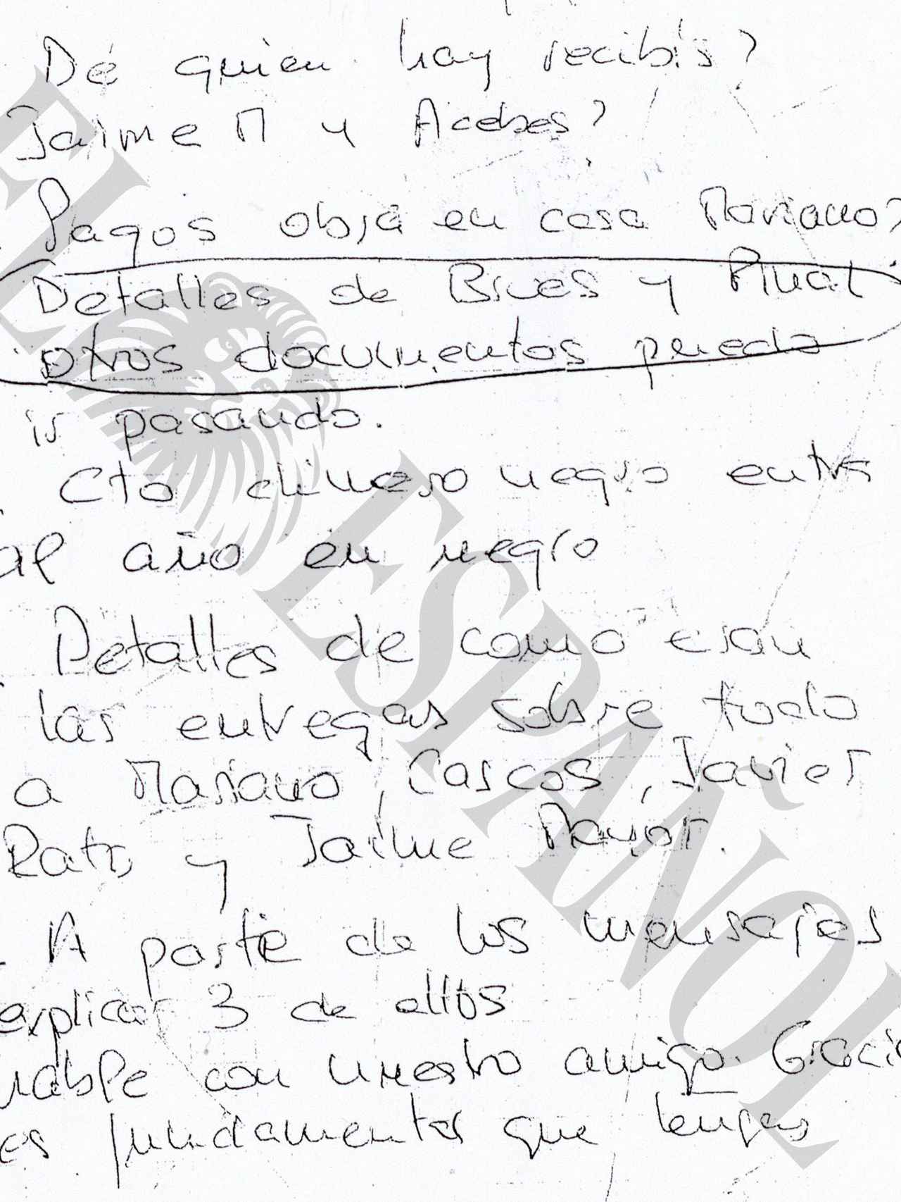 Los documentos de robados a los Bárcenas incluyen anotaciones comprometedoras para Rajoy