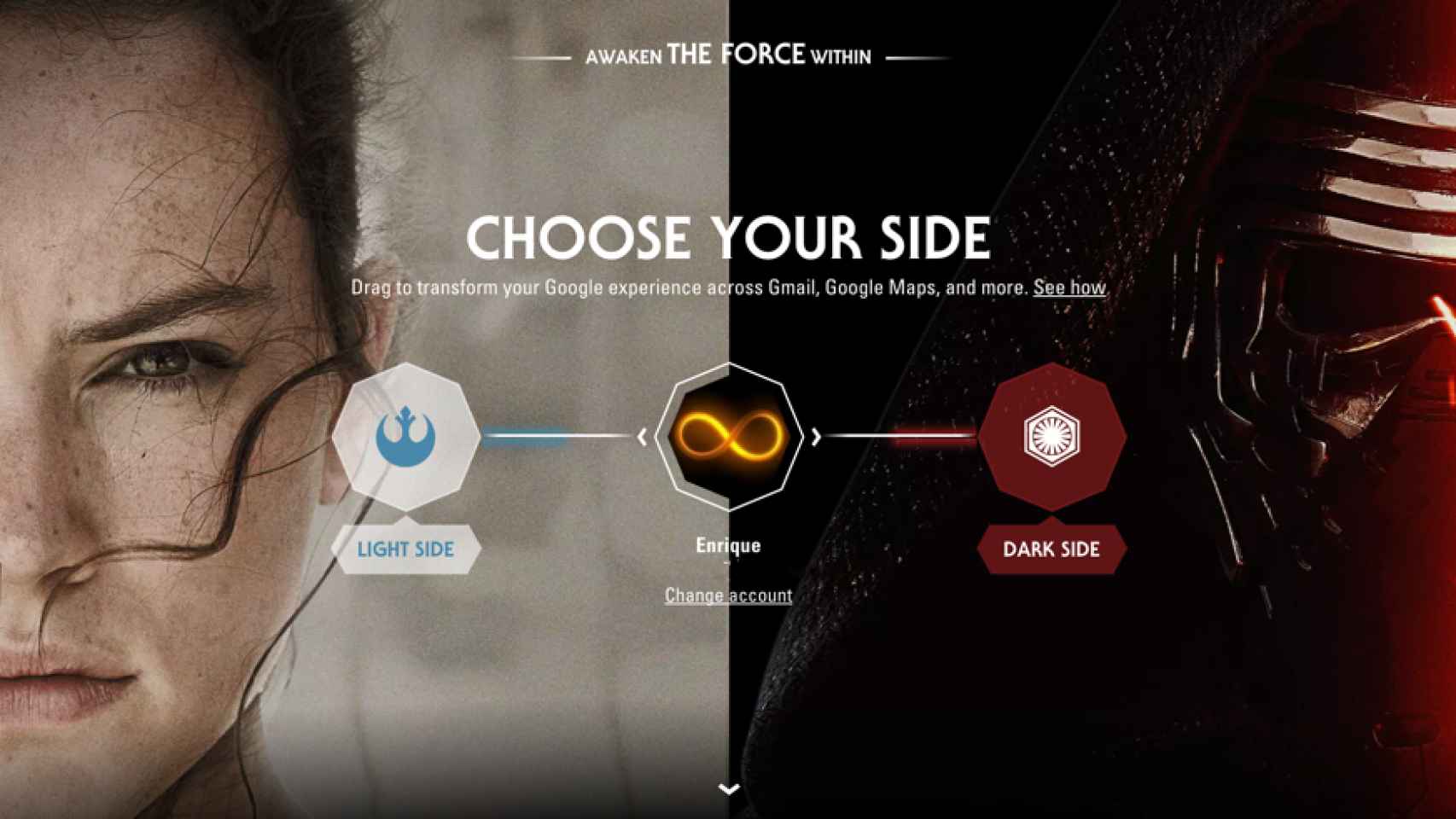 Google Star Wars, la fuerza personaliza tus aplicaciones como si fueras Jedi (o Sith)