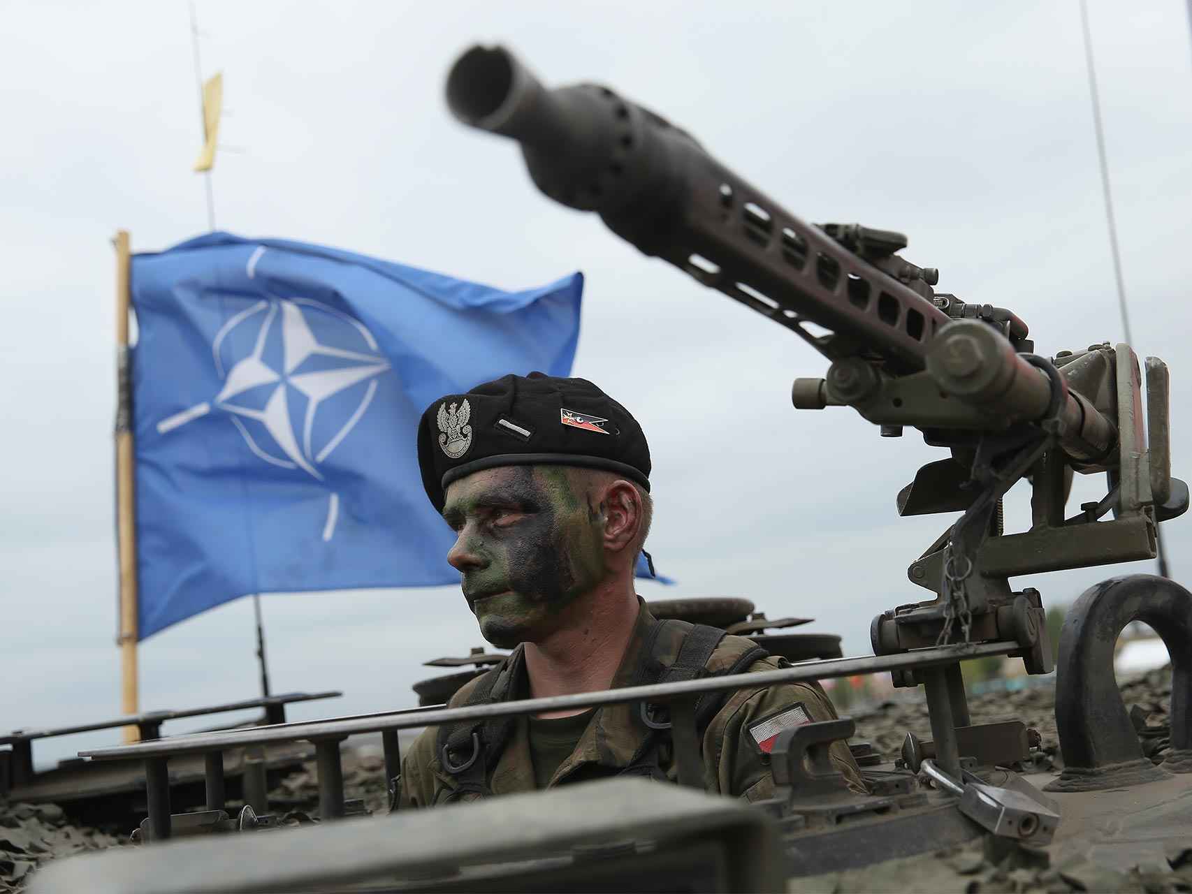 Un soldado polaco en unas maniobras de la OTAN celebradas en junio de 2015.