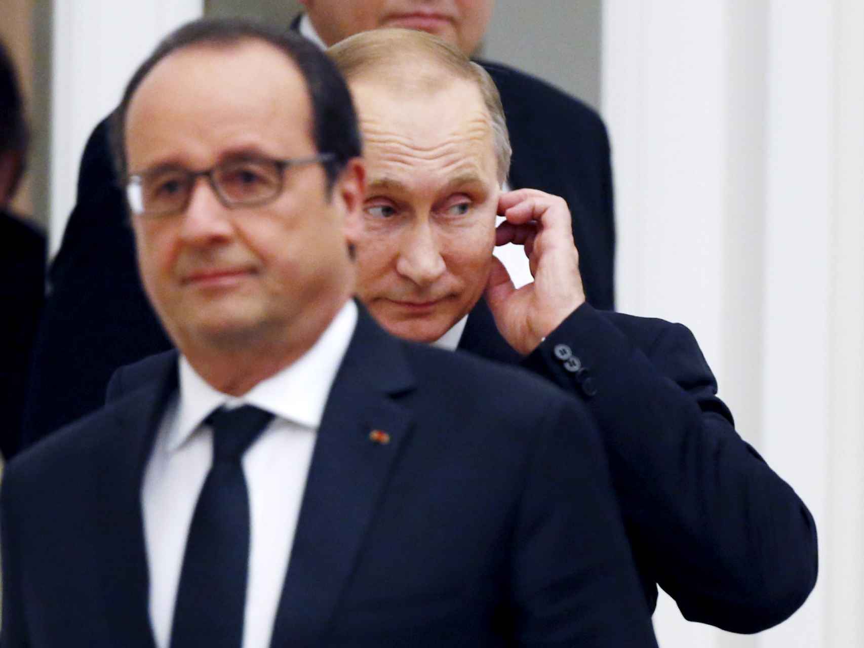 Hollande y Putin, tras su reunión en el Kremlin