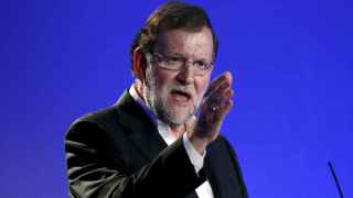 Rajoy, durante su comparecencia en la Ciudad de las Artes y las Ciencias.