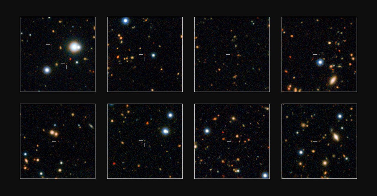 Galaxias del universo temprano detectadas en el rastreo de  VISTA