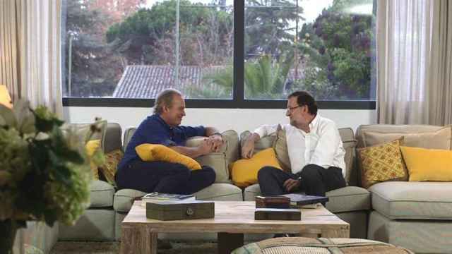 Bertín y Rajoy, durante la entrevista.