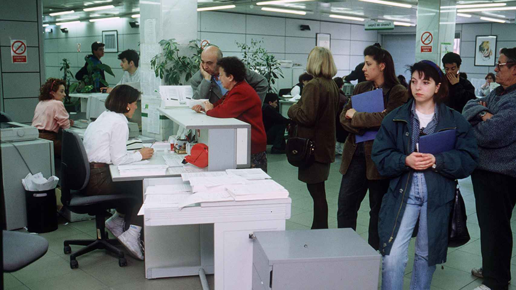 Oficina de solicitud de empleo, en una imagen de archivo.