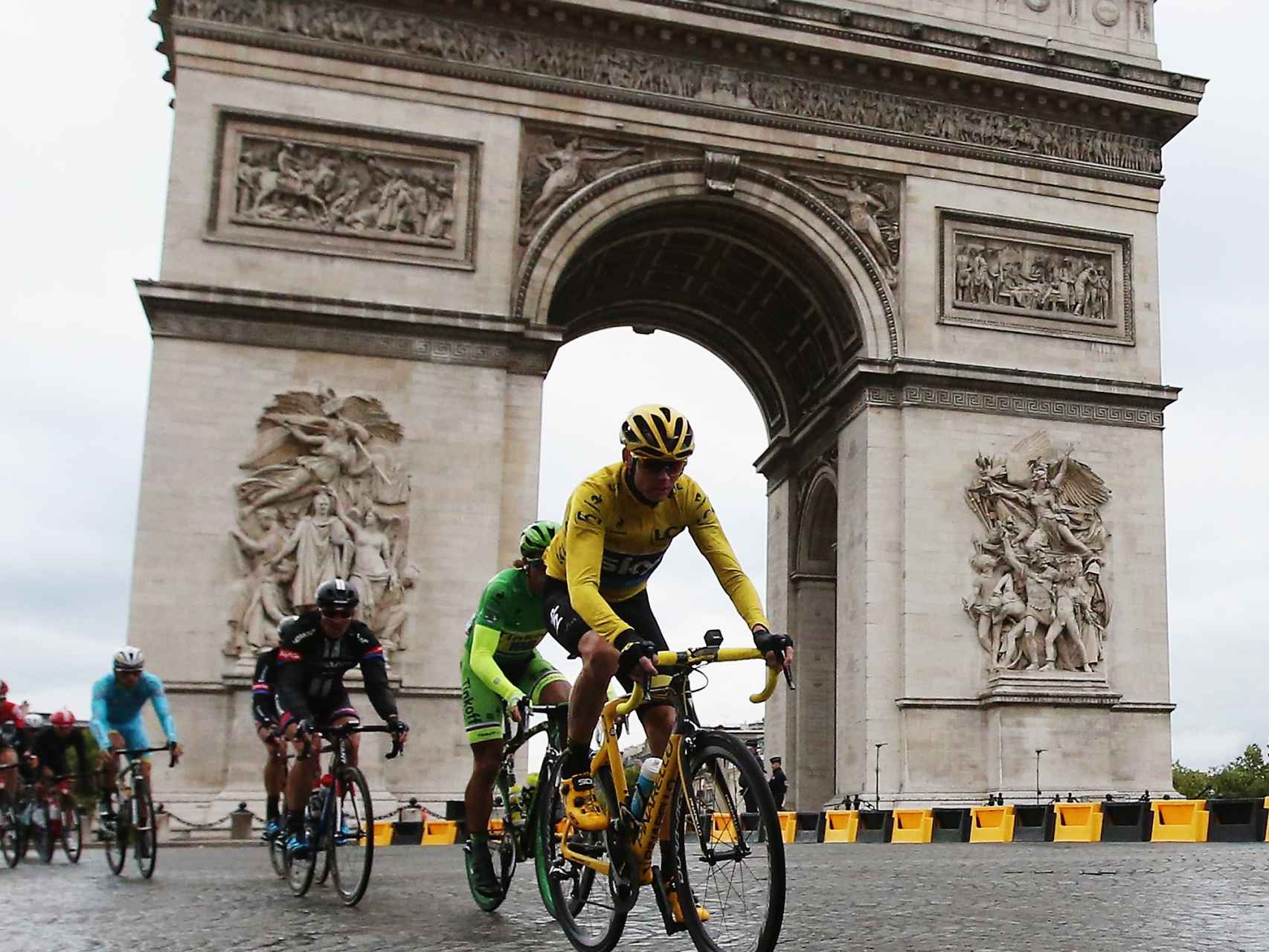 Los Campos Elíseos en la última etapa del Tour de Francia 2015.