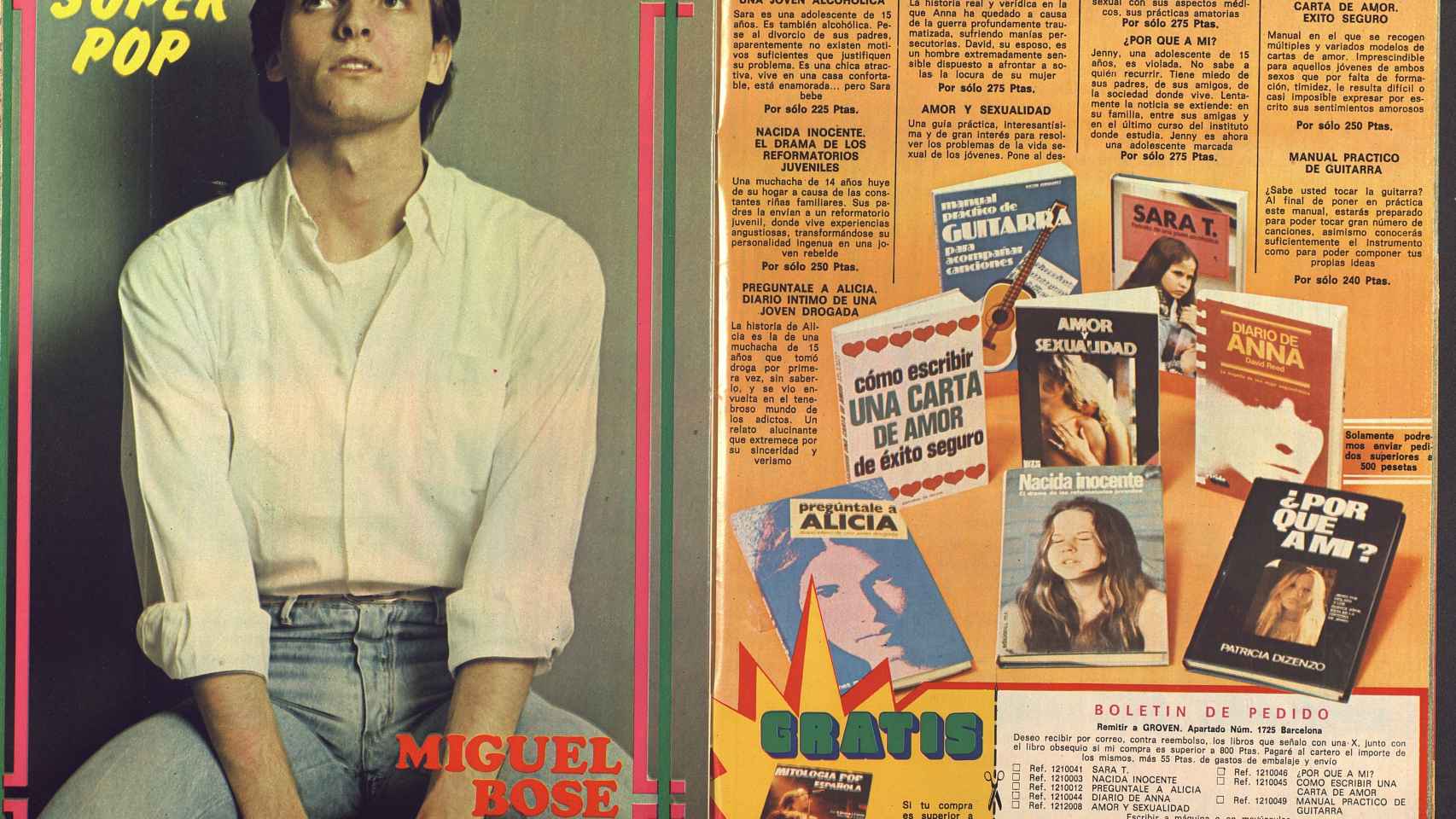 Miguel Bosé fue el artista que más apareció en la revista